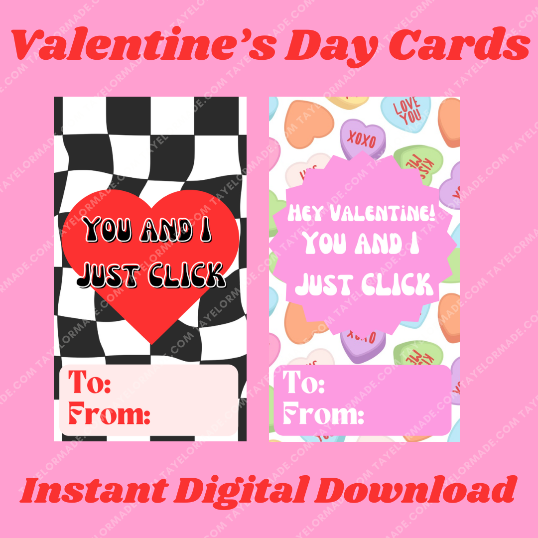 Printable Classroom Valentine: Digital Download