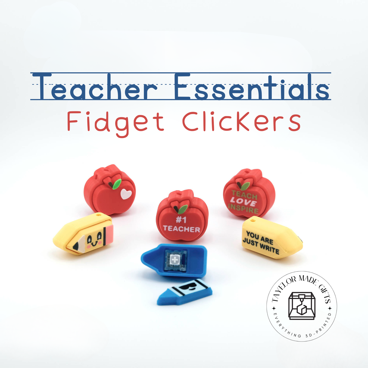 Teacher Essential Fidget Clickers – The Classroom-Ready Clickers Teachers Deserve! 🍎✨