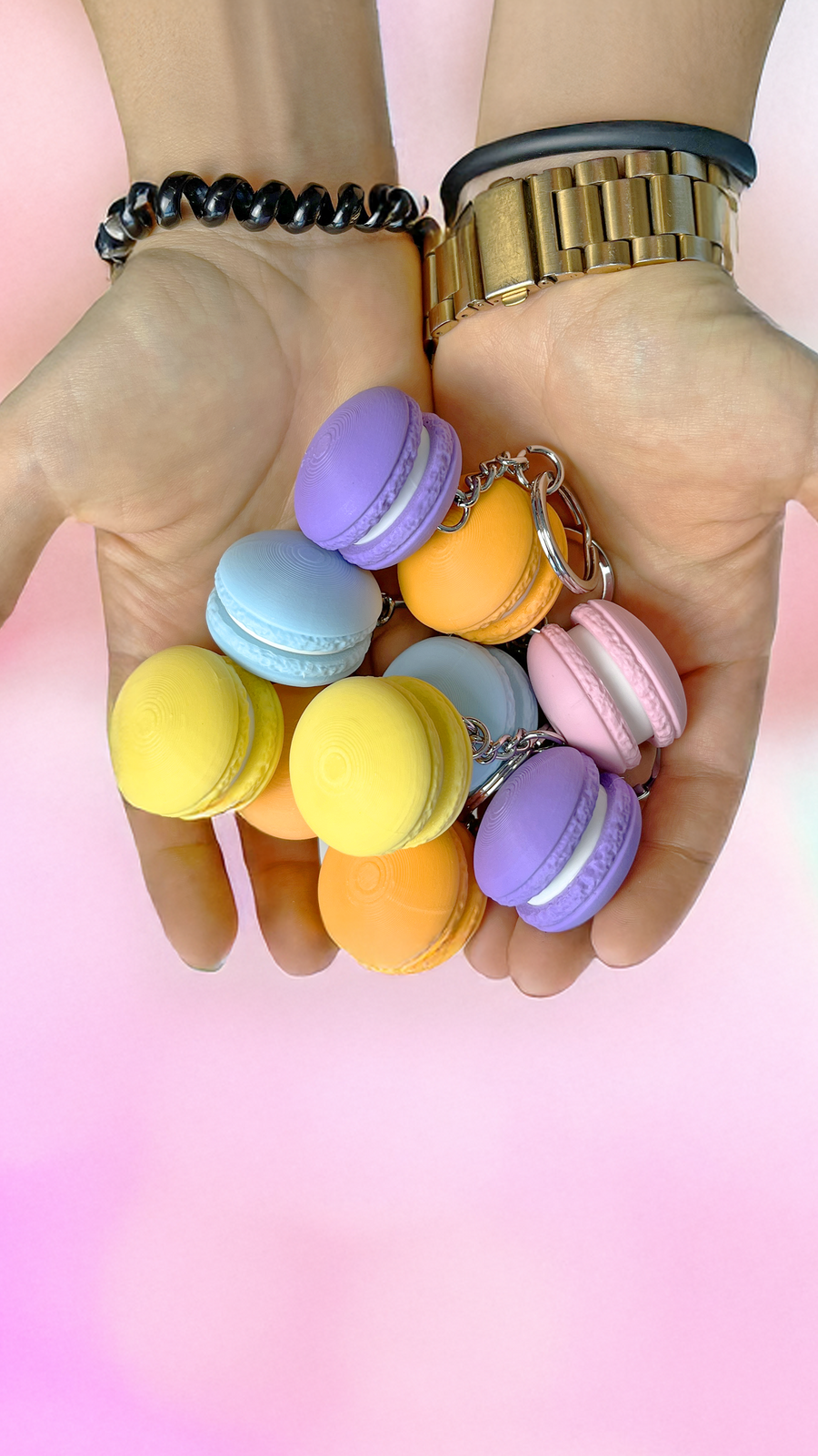 3D Printed Macaron Fidget Keychain – A Sweet and Interactive Treat! 🍬✨