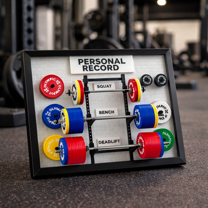 PR Board Display + Weight Plate Magnets | Track Your Gains in Style 💪