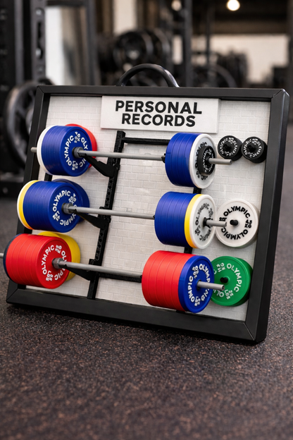 PR Board Display + Weight Plate Magnets | Track Your Gains in Style 💪
