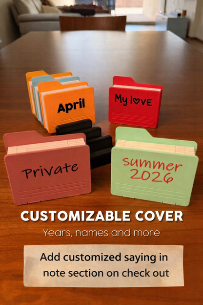 Open Folder Photo Album | 3D Printed Instax Mini Album | Retro Desktop Photo Holder | Magnetic Expandable Memory Folder