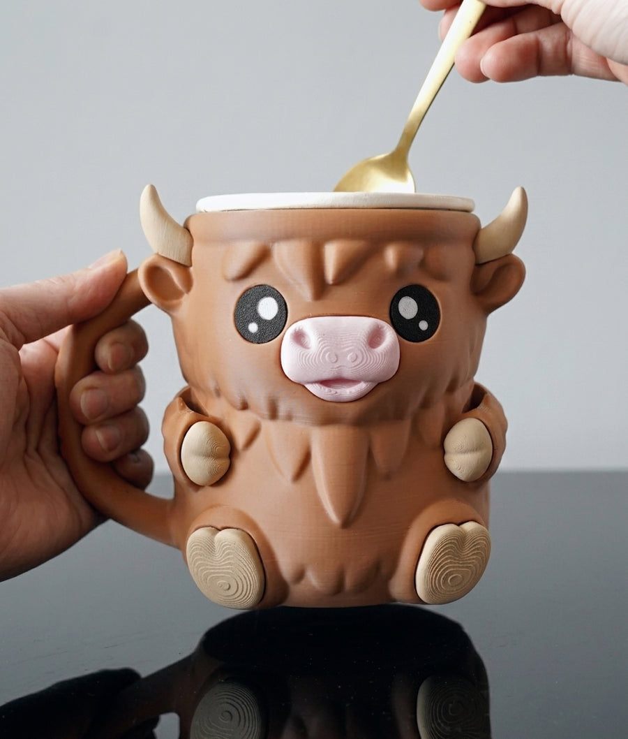 Ferdinand Highland Cow Pint Holder