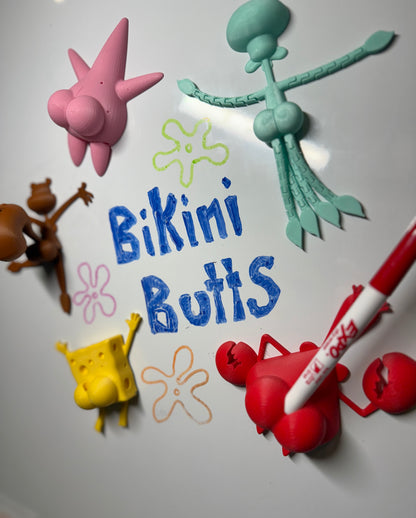 Bikini Butts Cartoon Character Magnets