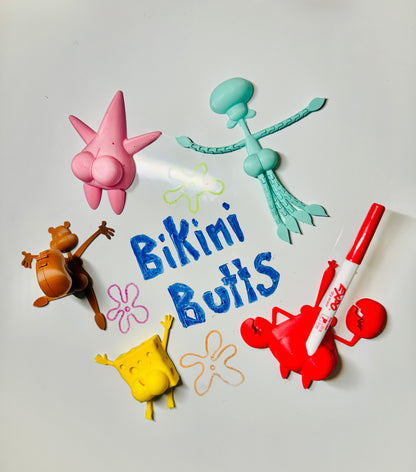 Bikini Butts Cartoon Character Magnets