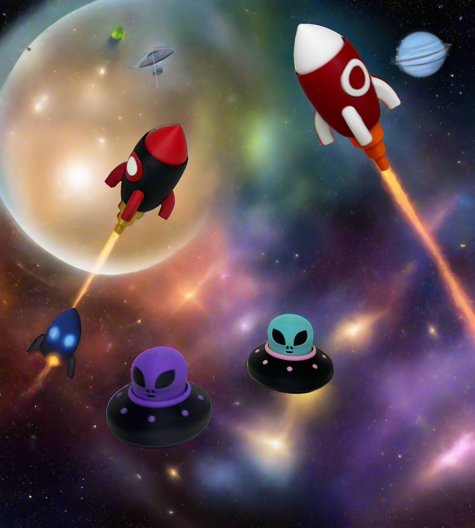 Space Explorers Fidget Clickers Mega Pack – Out-of-This-World Fidget Fun! 🚀✨