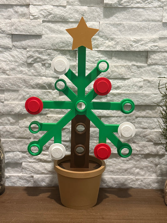 3D Printed LEGO-Inspired Branch Christmas Tree – Fun & Creative Holiday Decor, Unique Christmas Tree Decoration