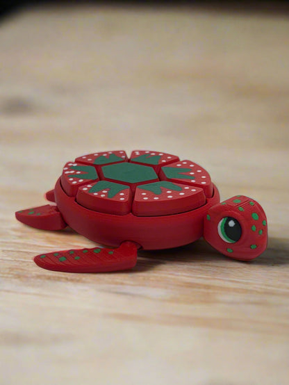 🍉 3D Printed Fruit Turtle Fidget Clicker 🍓🐢