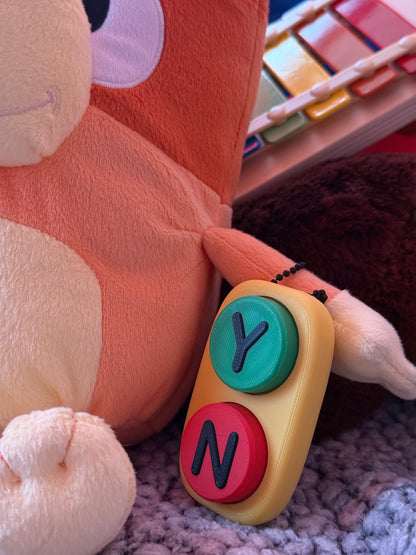 Yes/No Button Fidget Clickers - Interactive Stress Relief & Decision-Making Toy