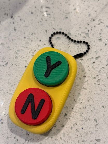 Yes/No Button Fidget Clickers - Interactive Stress Relief & Decision-Making Toy