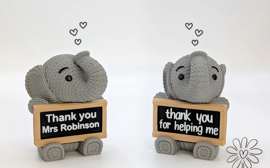 Knitted Elephant – A Personalized Gift Full of Love 🐘💖