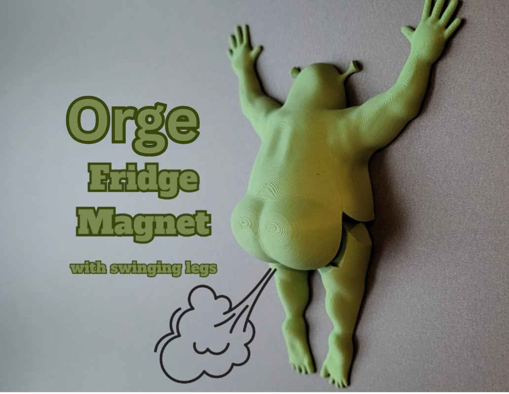 Ogre Fridge Magnet – Add Some Swampy Fun to Your Space 🟢🧲