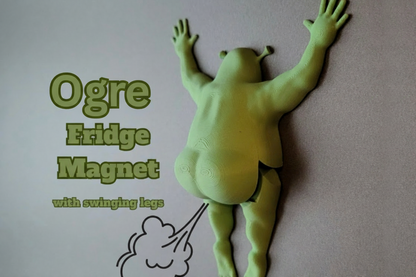 Ogre Fridge Magnet – Add Some Swampy Fun to Your Space 🟢🧲