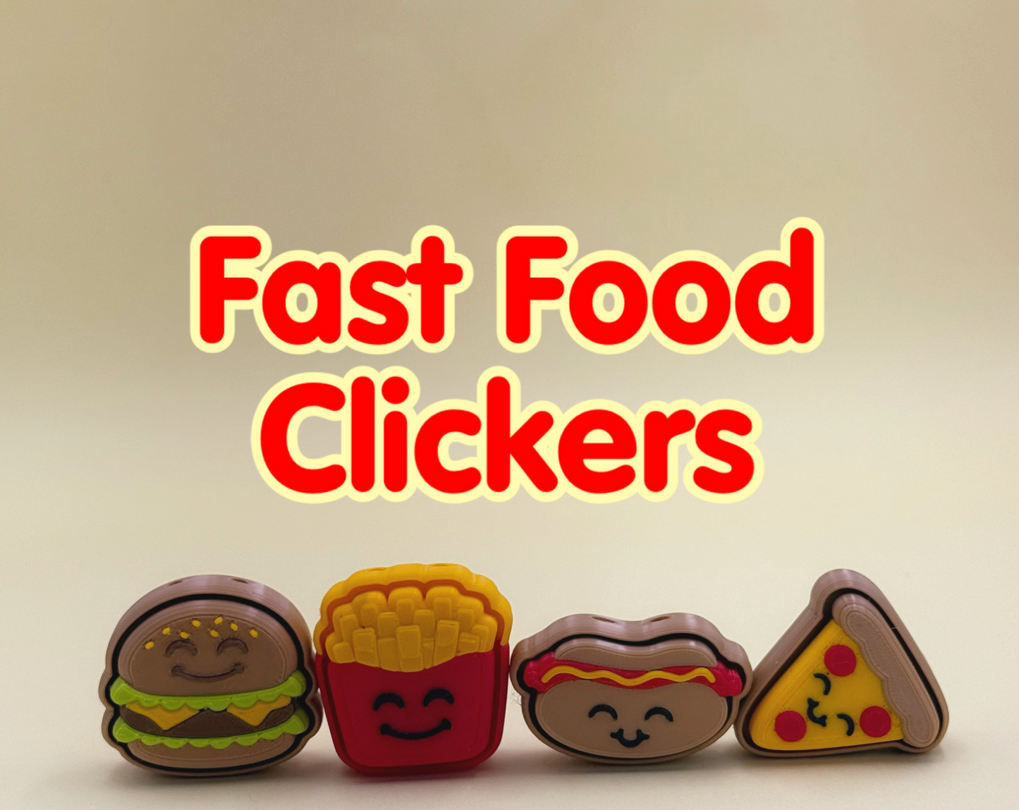 Food Fidget Clickers – A Tasty Twist on Stress Relief 🍕✨