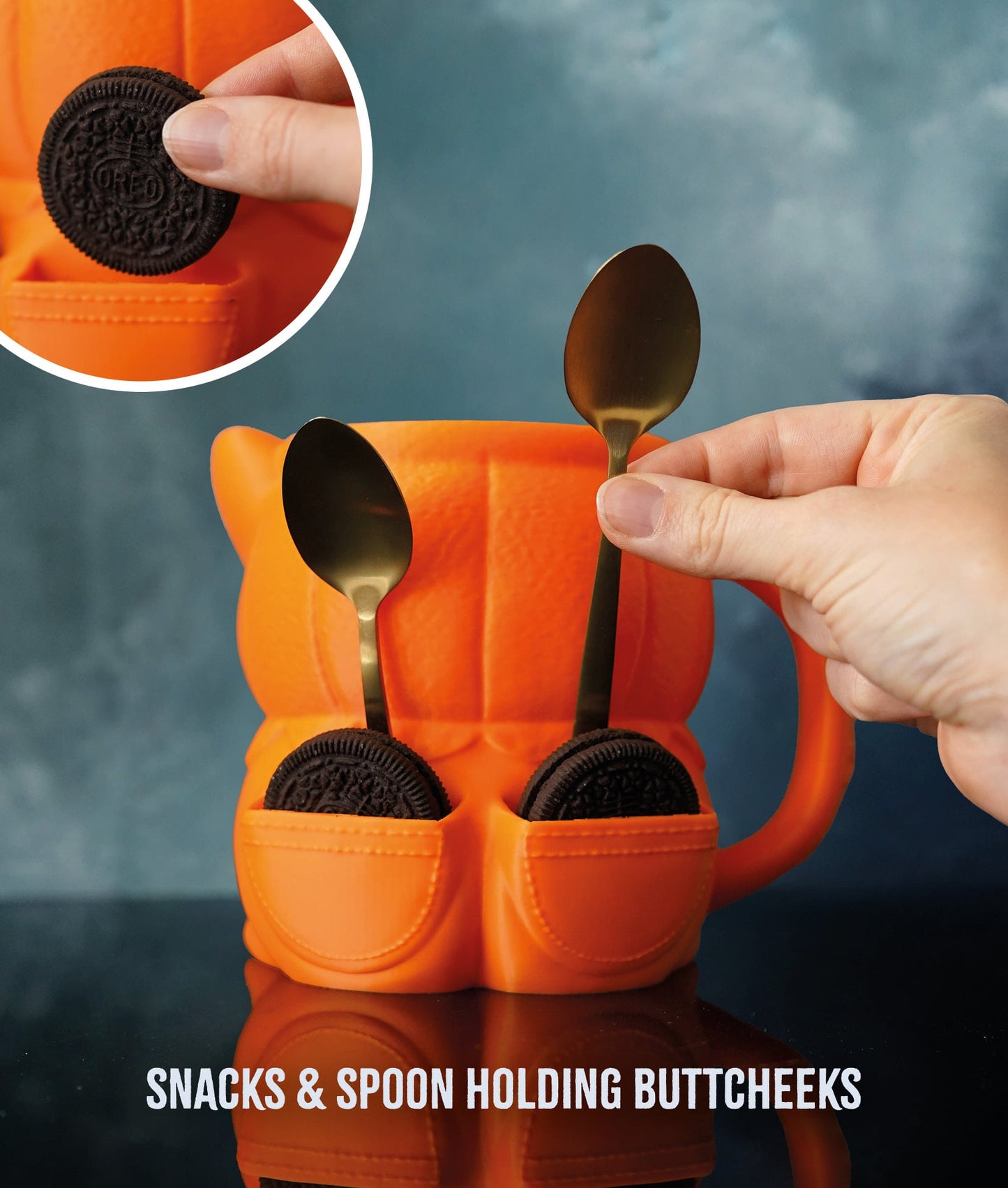 🎃🐶 Kevin the Corgi Pumpkin Ice Cream Pint Holder – With Spoon Slots & Cookie Pockets!