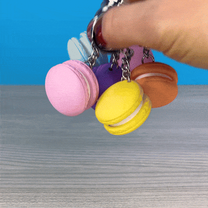 3D Printed Macaron Fidget Keychain – A Sweet and Interactive Treat! 🍬✨