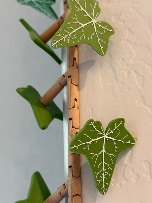 3D Printed Ivy Refrigerator Magnet – Unique Plant-Inspired Home Decor, Decorative Fridge Magnet