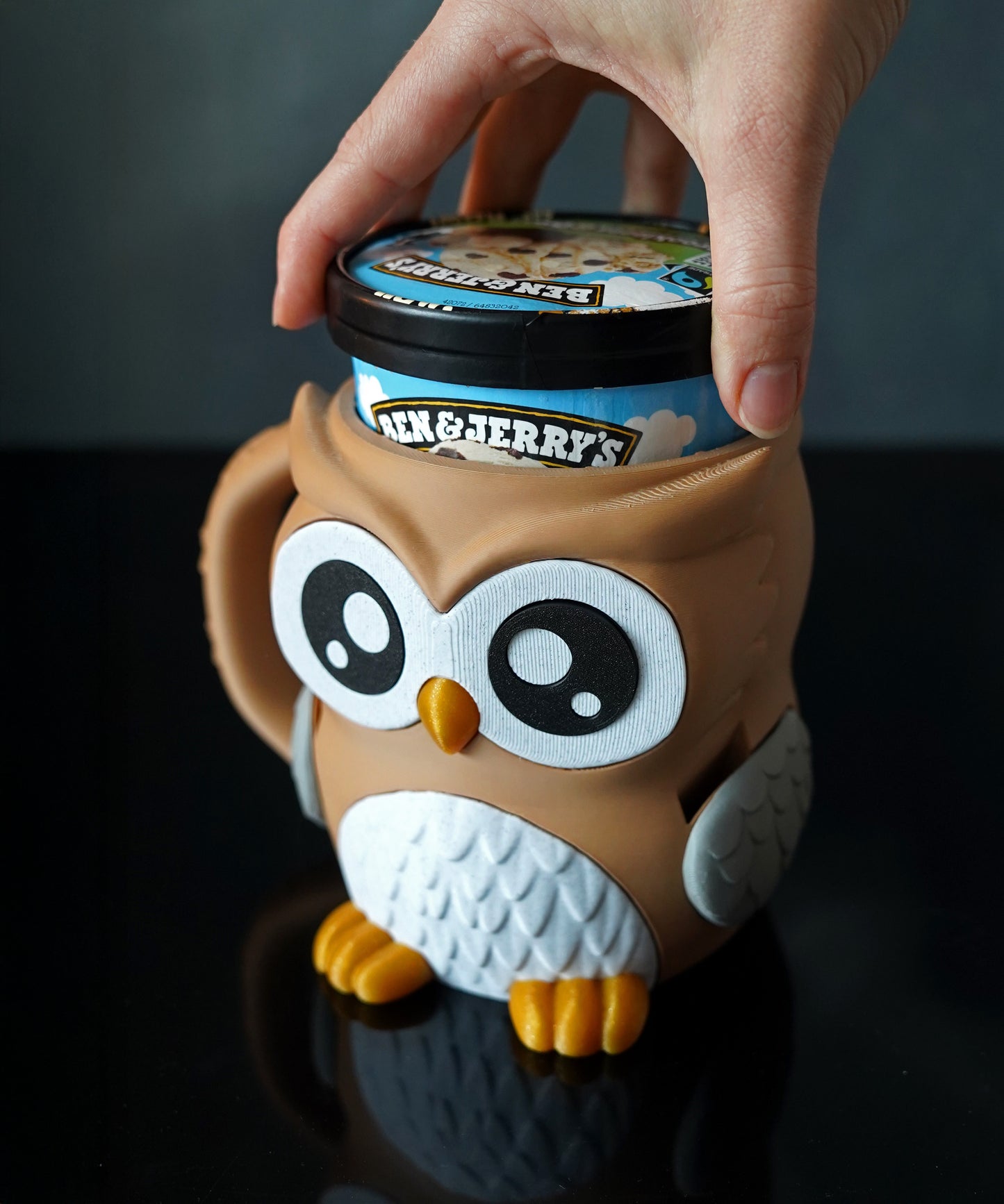 Owlfonso the Owl Ice Cream Pint Holder – A Hoot for Every Scoop 🦉🍦