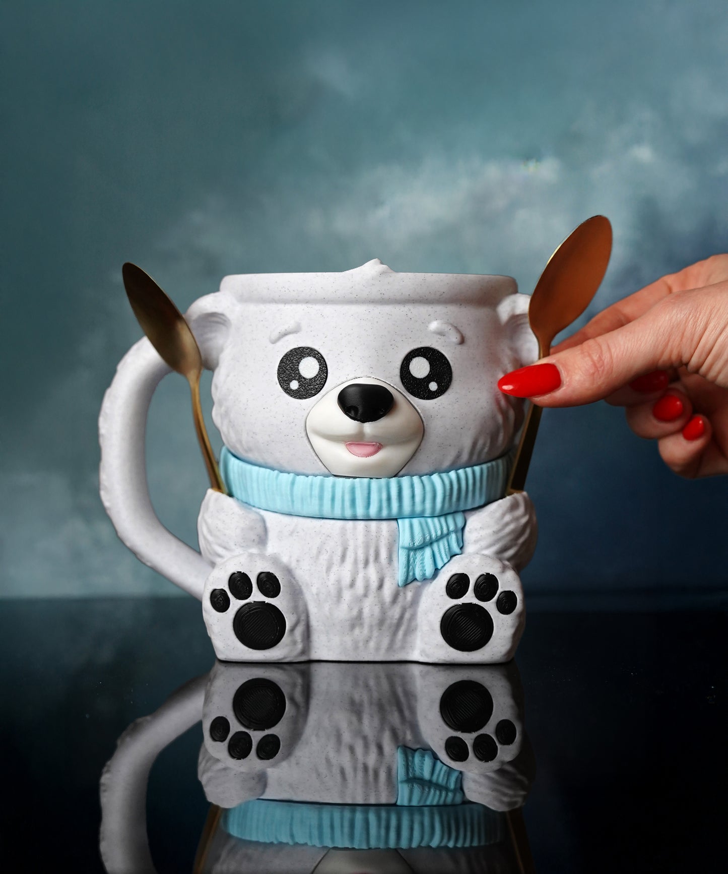 Pawblo, the IceBear Ice Pint Holding Polar Bear – Your Coolest Ice Cream Companion 🐻‍❄️🍨