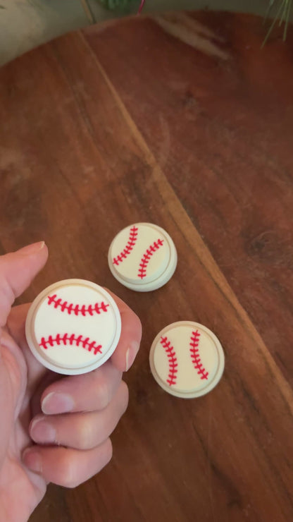 Set of 10: 3D Printed Mini Baseball Fidget Clickers - Stress Relief & Focus Toys