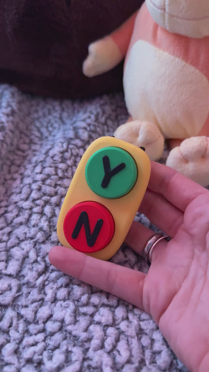 Yes/No Button Fidget Clickers - Interactive Stress Relief & Decision-Making Toy